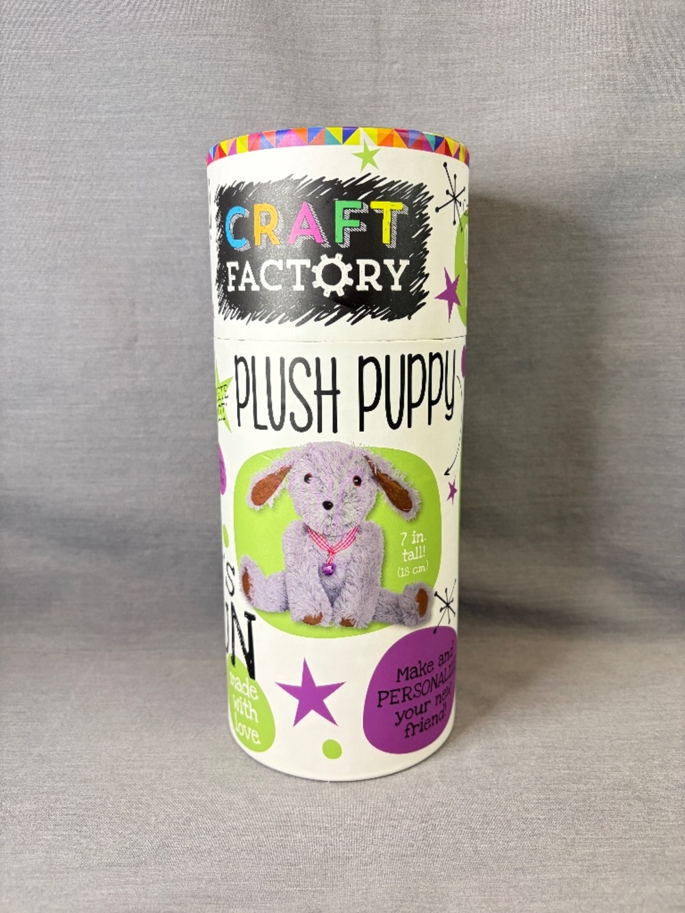 Craft Kit Build Your Own Plush Puppy Dog 7" Craft Factory NEW